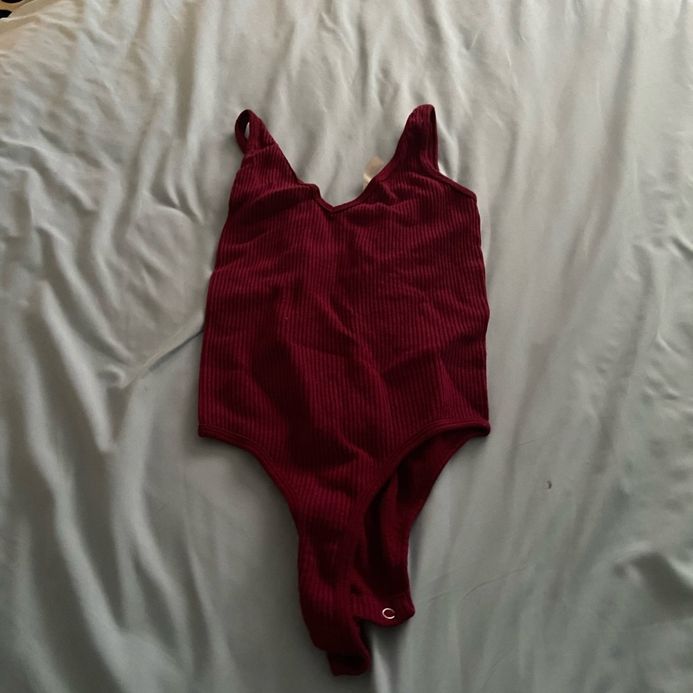 Burgundy Bodysuit